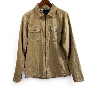 JOE’S Men’s Light Jacket Sz Medium Flannel Lined Over Shirt Jacket Brown